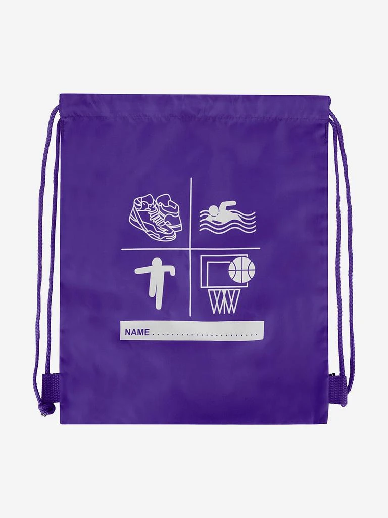 Zeco Schoolwear Zeco Kids School Premium Printed PE Bag in Purple (40cm) 1