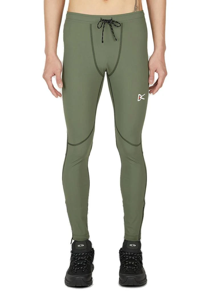 District Vision District Vision Logo Printed Drawstring Leggings 1