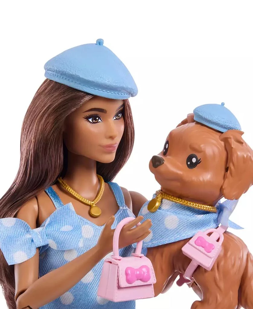 Barbie Twinning Looks Fashion Doll with Pet Dog Matching Clothes and Accessories 4