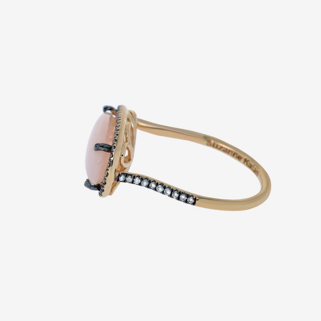 Suzanne Kalan Suzanne Kalan 18K Yellow Gold, Pink Opal and Diamond 0.30ct. tw. Ring sz 6.5 DKR541-YGPO6.5 3