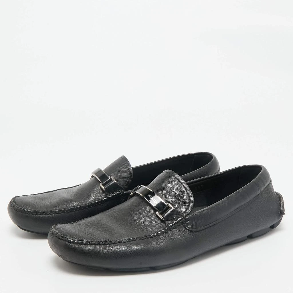 Prada Black Leather Slip-On Loafers - Like New - Free Shipping Prada | Shoes | Prada Black Leather Slipon Loafers Like New  main image 4