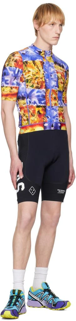 Pas Normal Studios Navy & White 'PAS' Mechanism Pro Bib Shorts 4