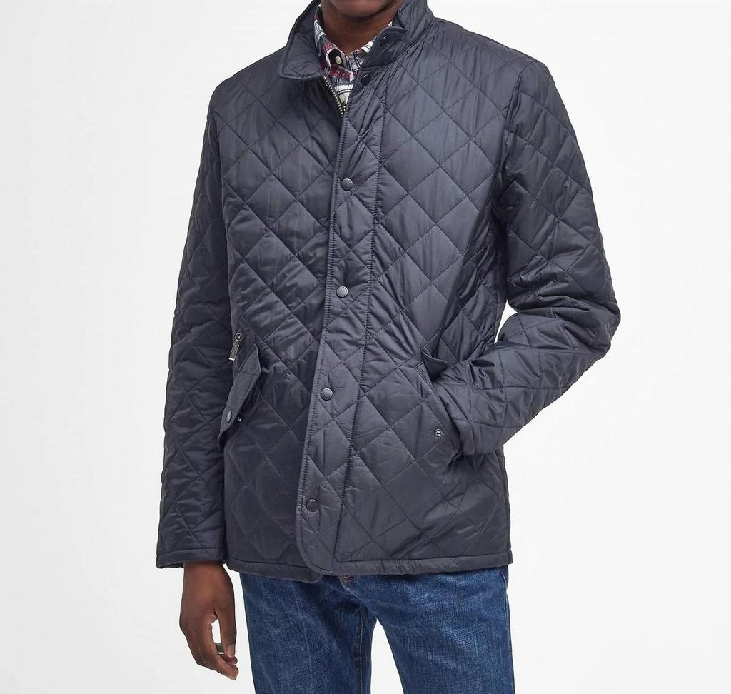 Barbour Flyweight Chelsea Quilt In Navy 3