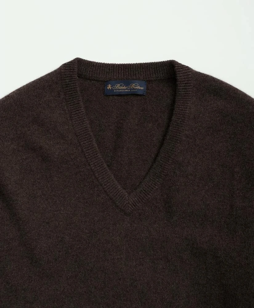 Brooks Brothers 3-Ply Cashmere V-Neck Sweater 2