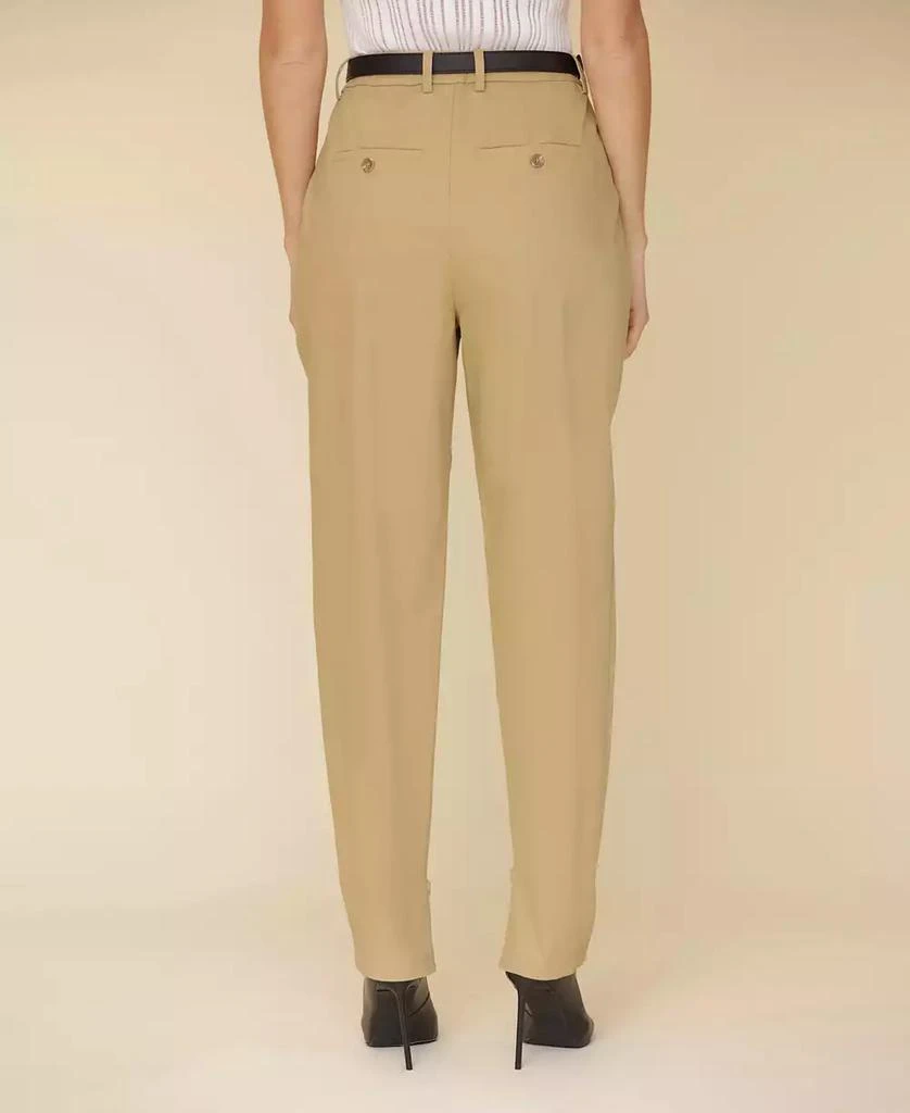 Avec Les Filles Women's High-Waisted Belted Tapered Pants 2