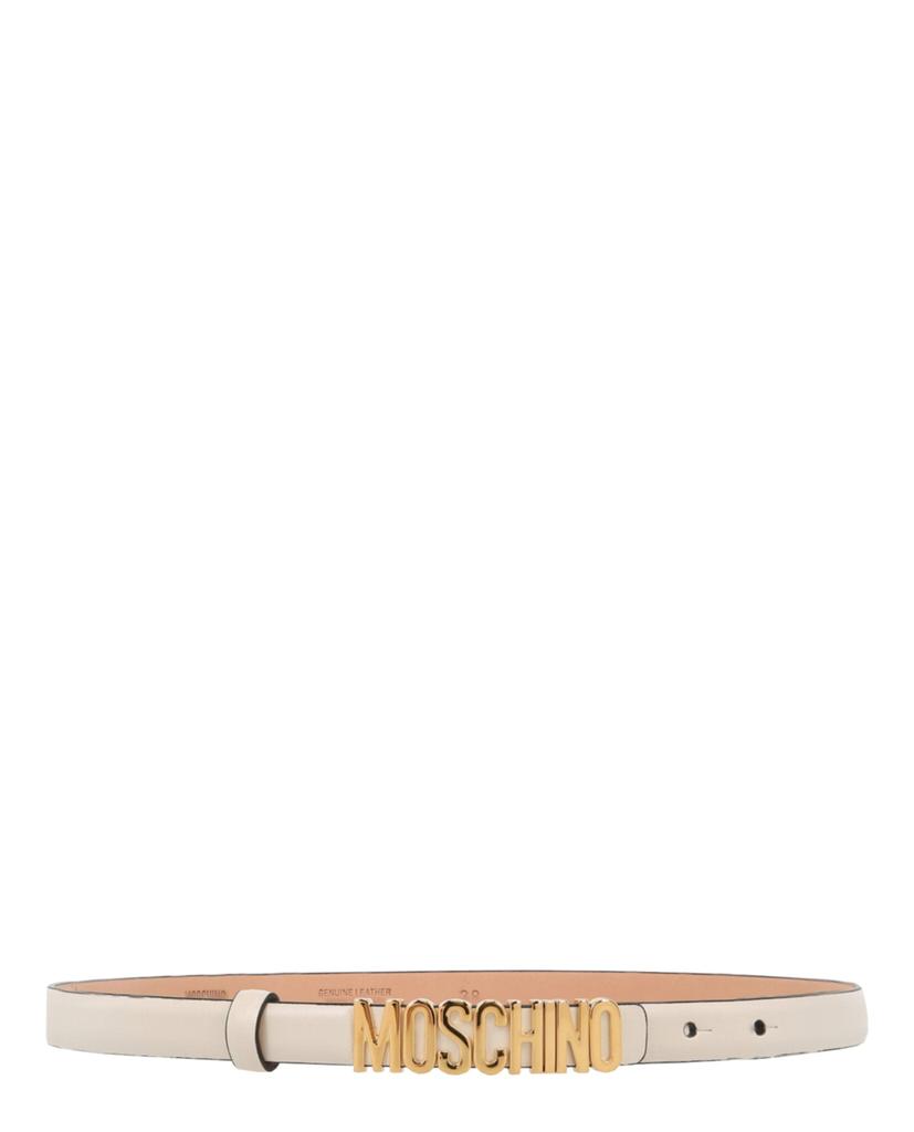 Moschino Logo Leather belt