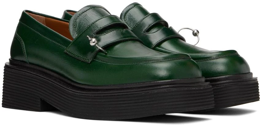 Marni Green Piercing Loafers 4