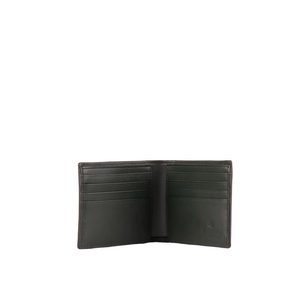ETRO Etro Green Embossed Logo Wallet 3