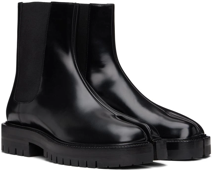 MAISON MARGIELA Black Tabi Chelsea Boots 4