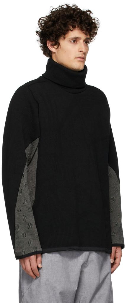 BYBORRE Black Turtleneck Sweater