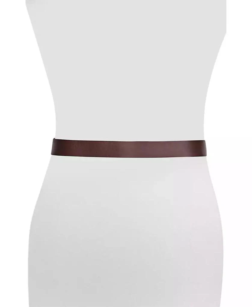 Frye Women's 38mm Flat Strap with Metal Keeper Leather Belt 3