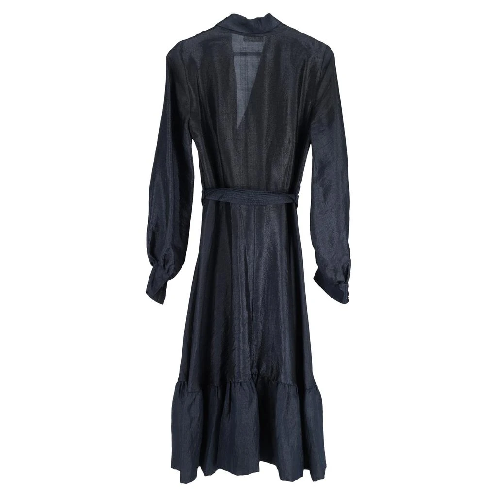 Stine Goya Stine Goya Shiny Niki Dress in Navy Blue Polyester 3