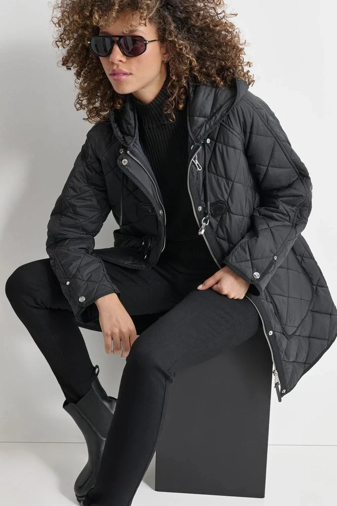 DKNY QUILTED COAT WITH TOGGLE 7