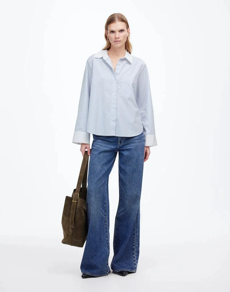 Madewell Easy Y-Neck Button-Up Shirt 5