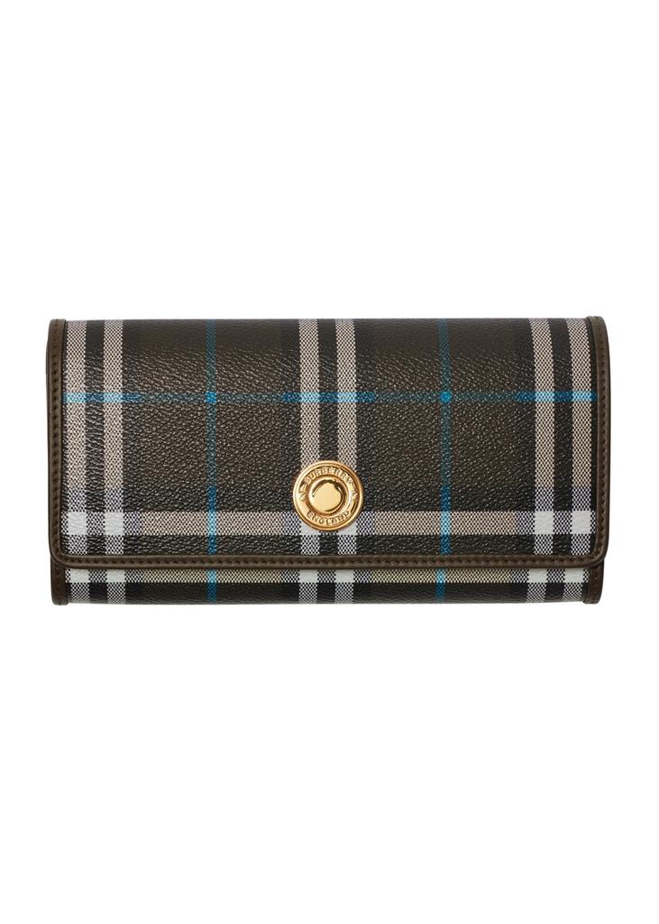 Burberry Check continental wallet