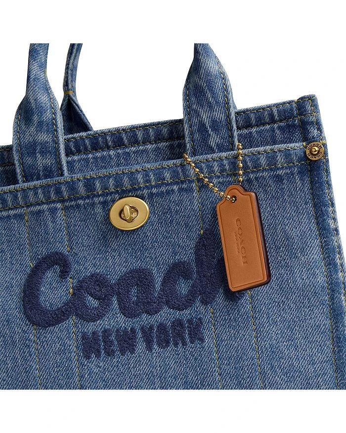 COACH Mini Cargo Denim Tote Bag 5