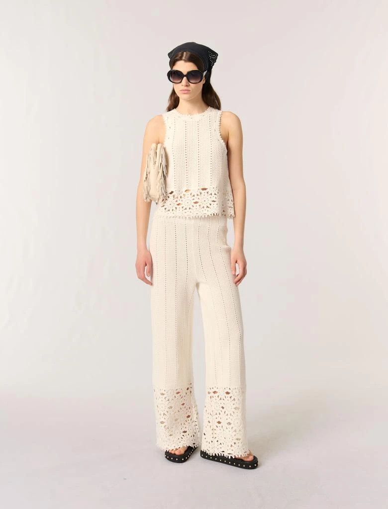 Maje Maje Woman's cotton Crochet vest top for Spring/Summer 1