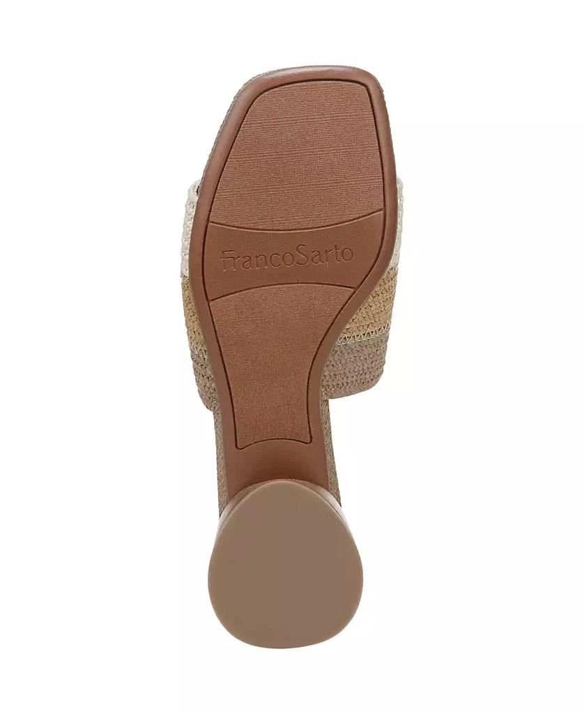Franco Sarto Women's Loran Stacked Heel Slide Dress Sandals 5