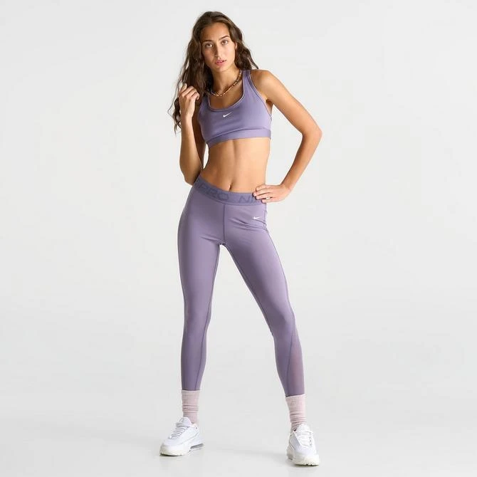 NIKE Women's Nike Pro Mid-Rise 7/8 Mesh-Paneled Leggings 2