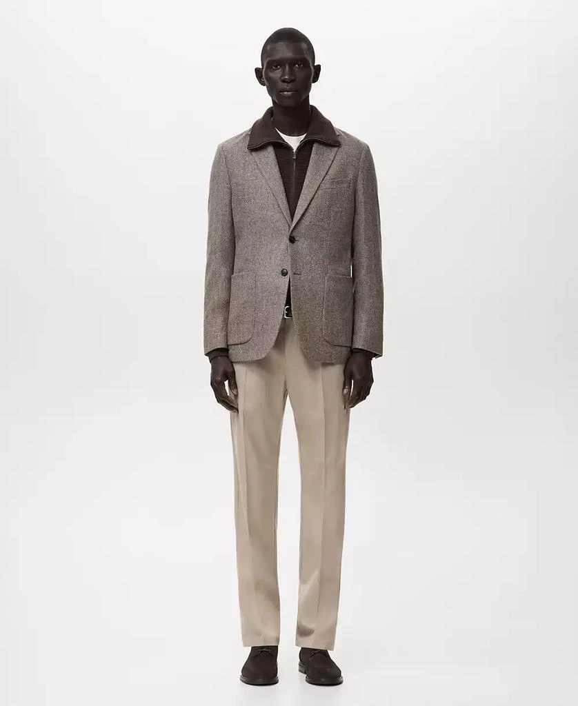 Mango Men
s Slim Fit Wool Blend Blazer 2