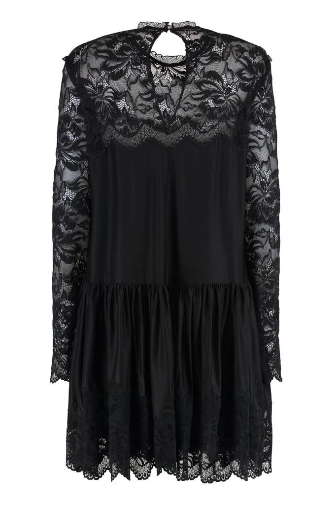 Paco Rabanne Lace-Panel Ruffled Midi Dress  On Sale Now with Up to 49% Off  | Discover Exclusive Deals & Savings at BeyondStyle  Authentic Paco Rabanne  adult|apparel & accessories|women|clothing|dresses with Limited-Time