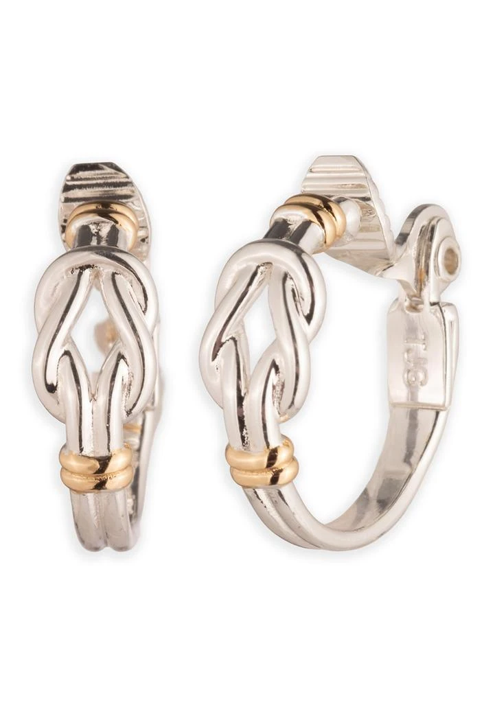 Ralph Lauren Clip Ear Knot Hoop Earrings