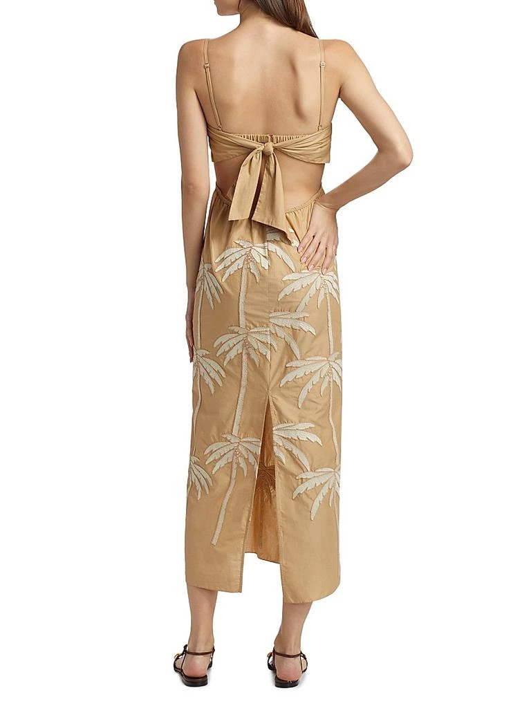 JOHANNA ORTIZ Sea Swirl Bow Midi-Dress 5