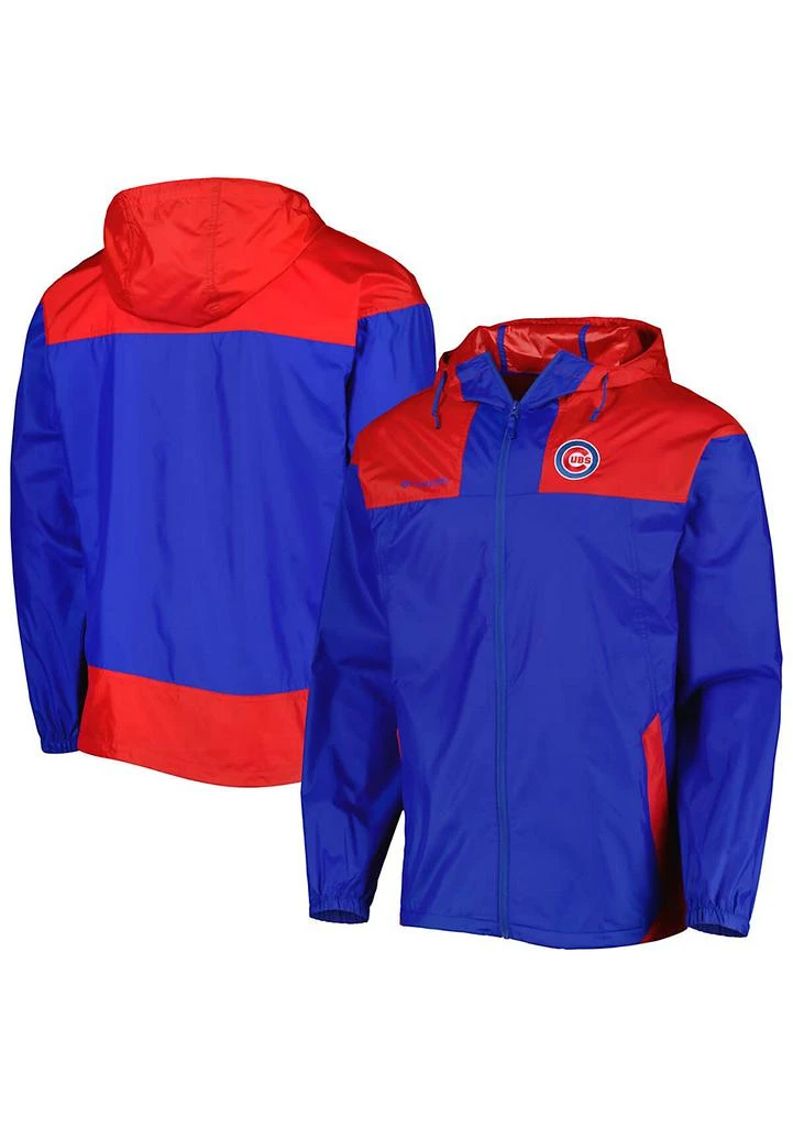 Columbia MLB Chicago Cubs Omni-Shade Flash Forward Challenger Full-Zip Windbreaker Jacket
