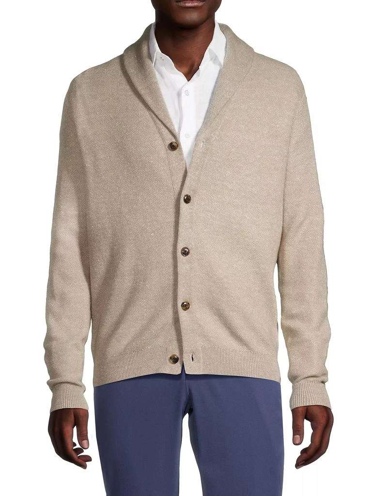 Peter Millar Crown Crafted Boothbay Shawl Cardigan Sweater 3