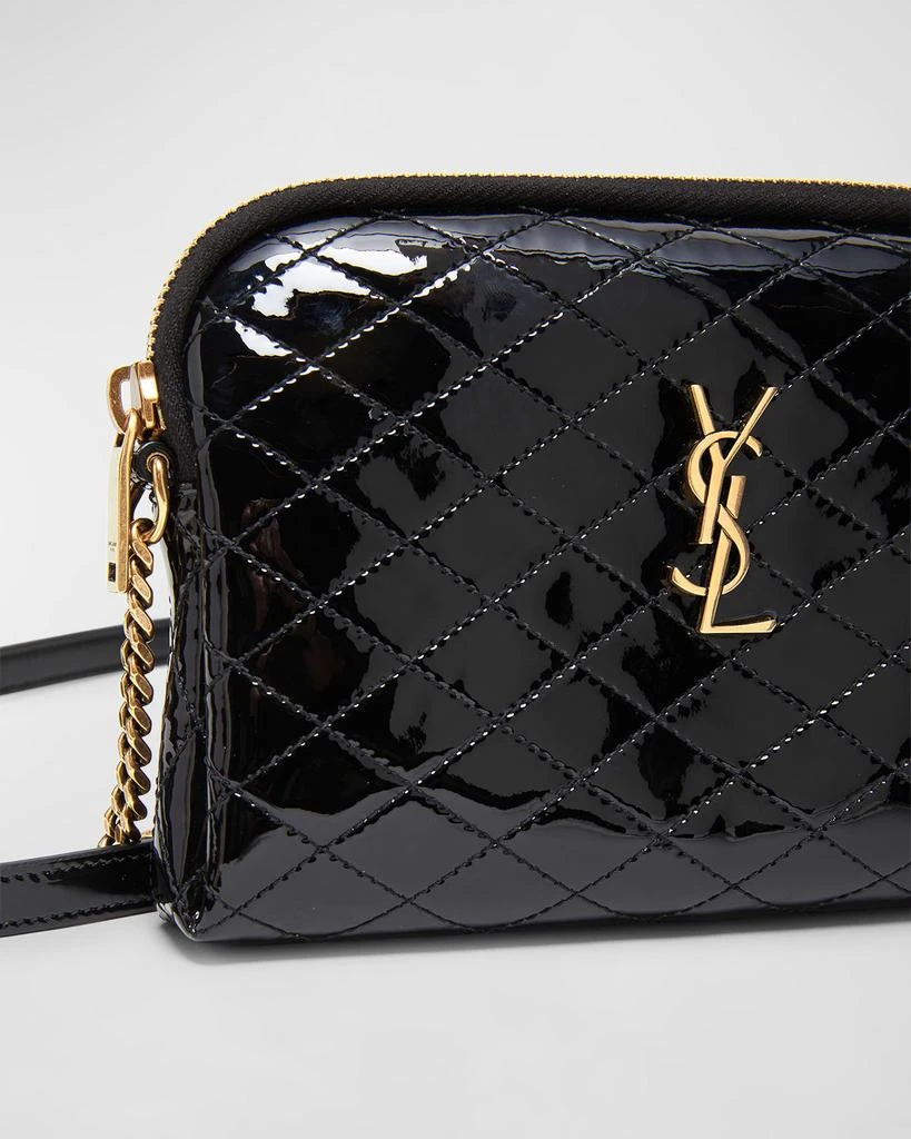 Yves Saint Laurent Gaby YSL Mini Crossbody Bag in Quilted Patent Leather 7
