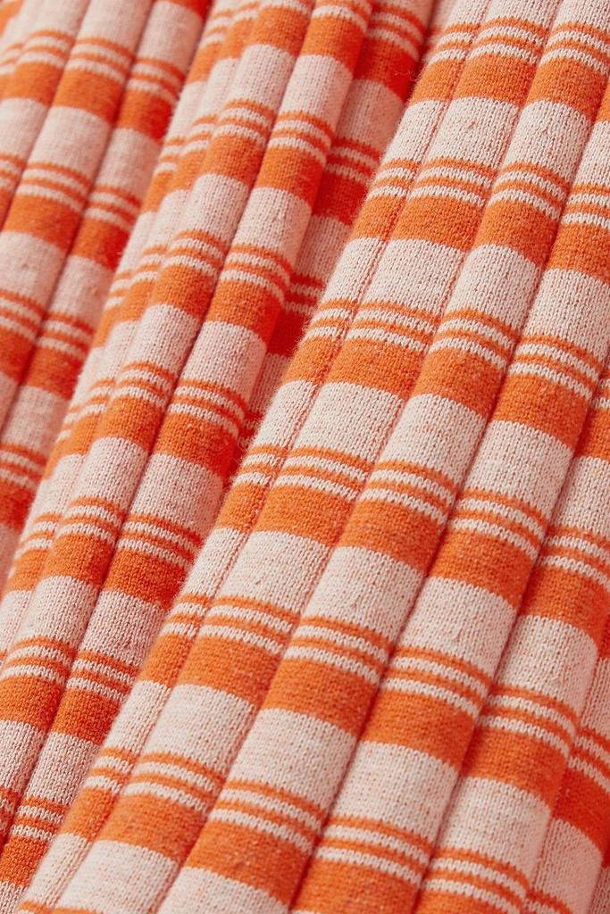 Anna Quan Amber striped ribbed cotton maxi skirt 4