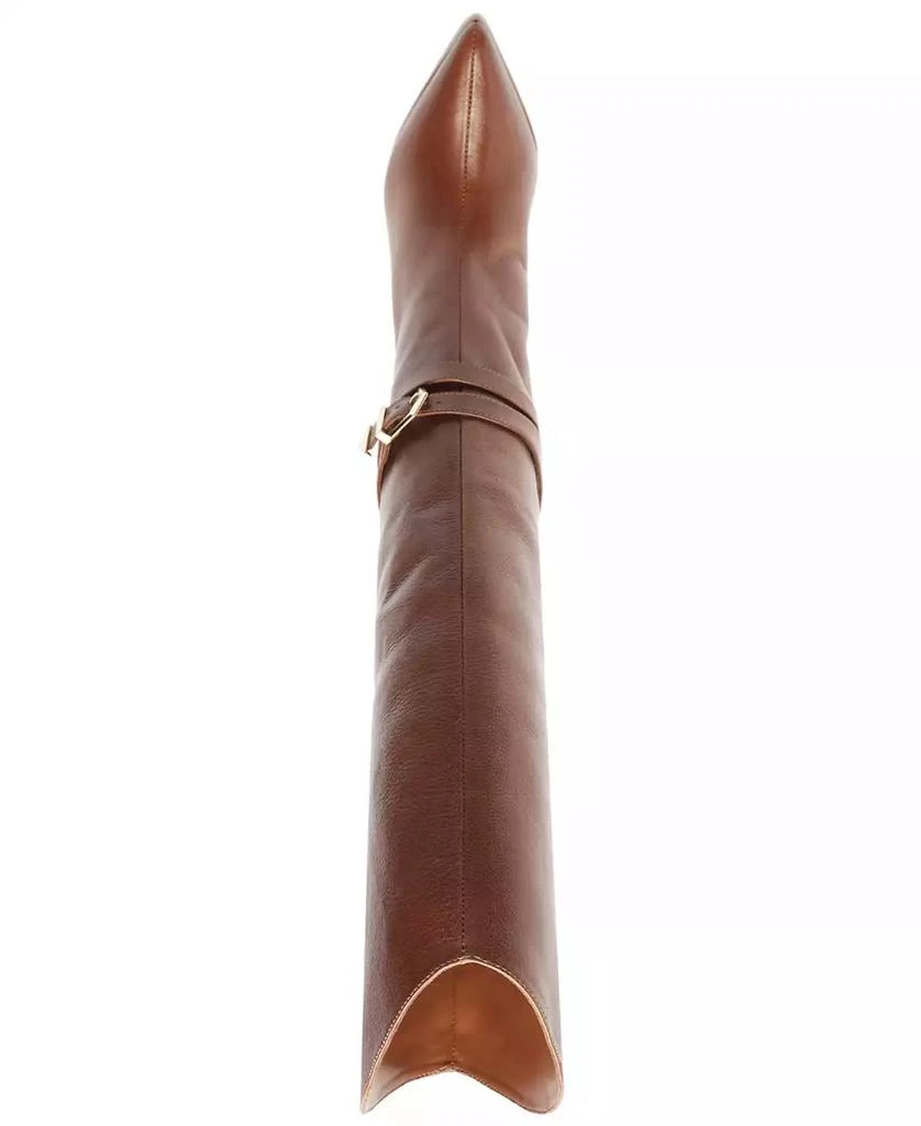 Schutz Women's Maryana Knee High Buckled Stiletto Leather Boots 4