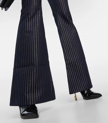 Balmain Flared Lurex® pinstripe jeans 5