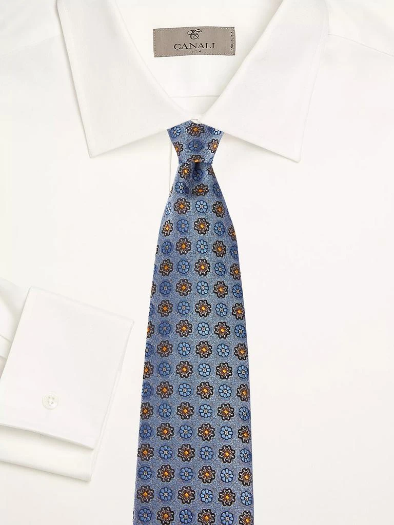 Canali Medallion Silk Tie 2