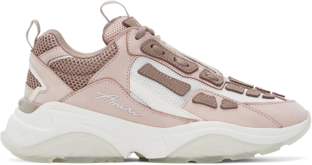 AMIRI White & Pink Bone Runner Sneakers 1