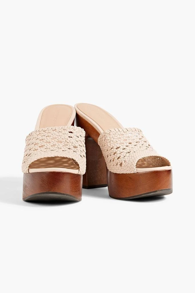VERONICA BEARD Guadalupe woven leather platform mules 2