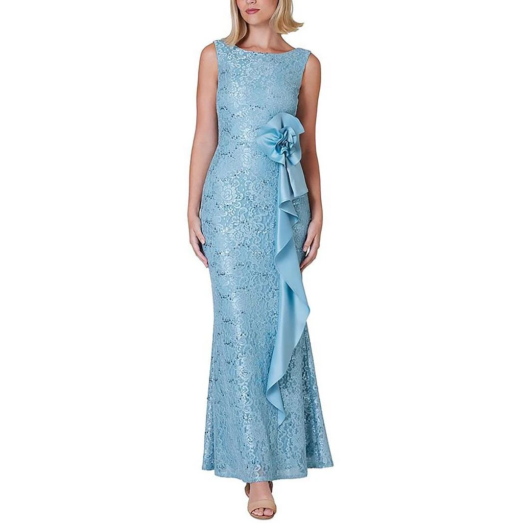 Jessica Howard Womens Sequined Lace Evening Dress 3