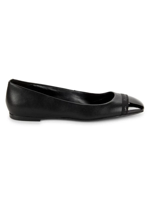 Karl Lagerfeld Paris Zofia Logo Ballet Flats 1