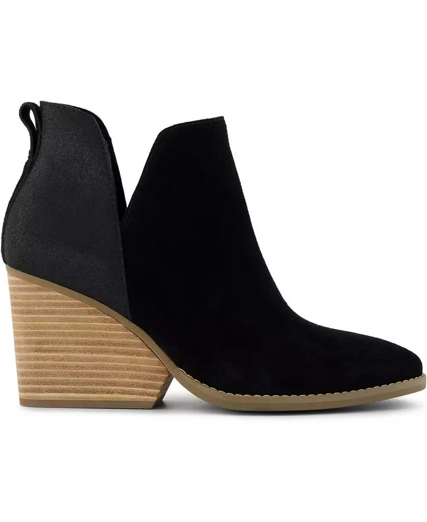 TOMS Women's Eliza Metallic Cutout Wedge Booties 2