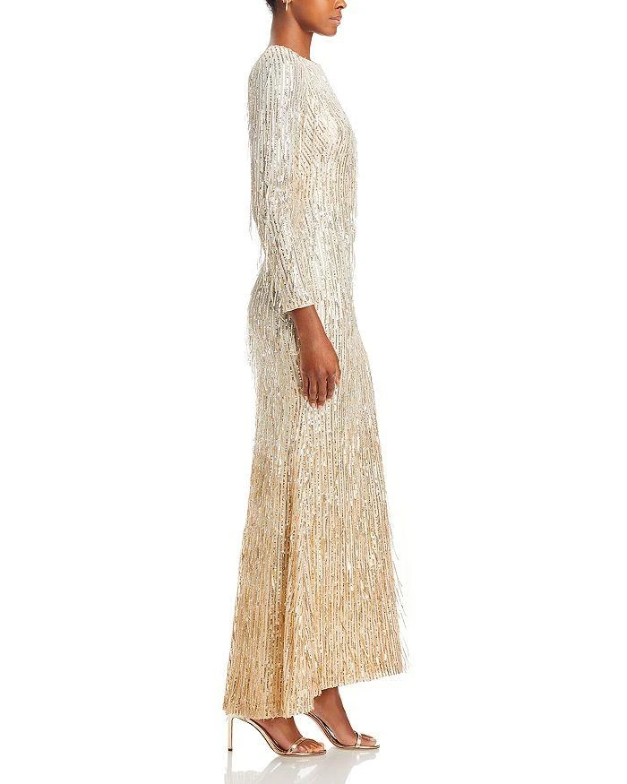 Eliza J Fringe Sequin Gown 4
