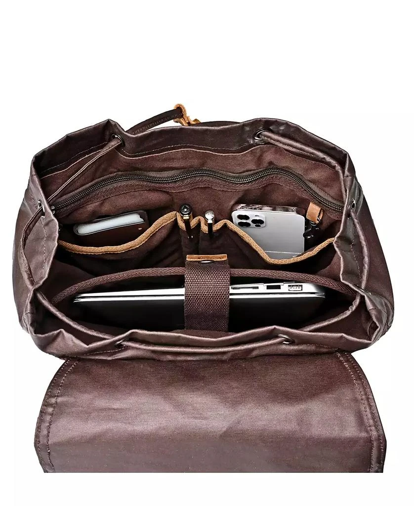 TSD BRAND Urban Light Traveller Canvas Backpack 3