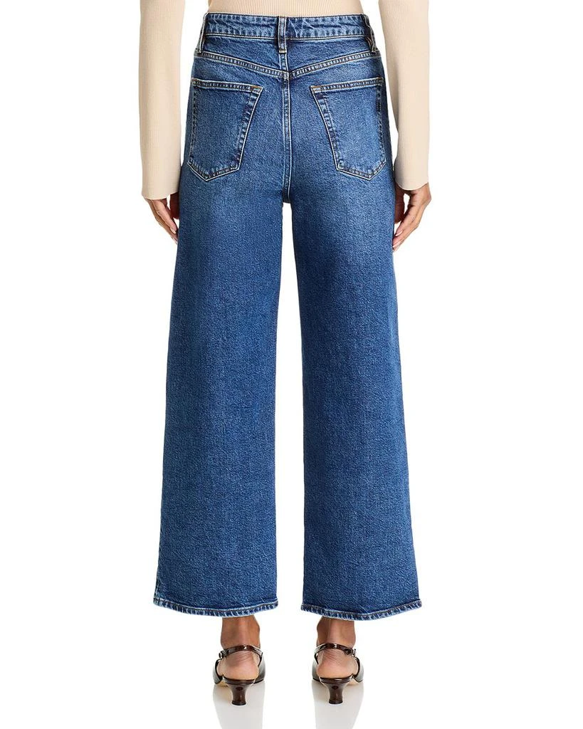 FRAME The Wide High Rise Ankle Wide Leg Jeans in Rival 3