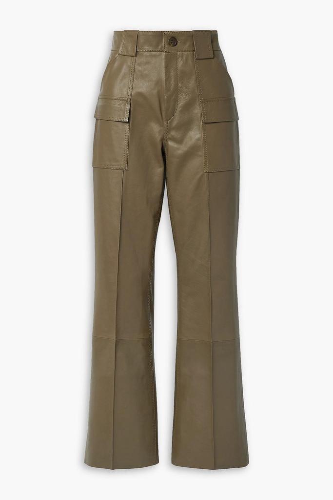 PETAR PETROV Geremy leather wide-leg pants