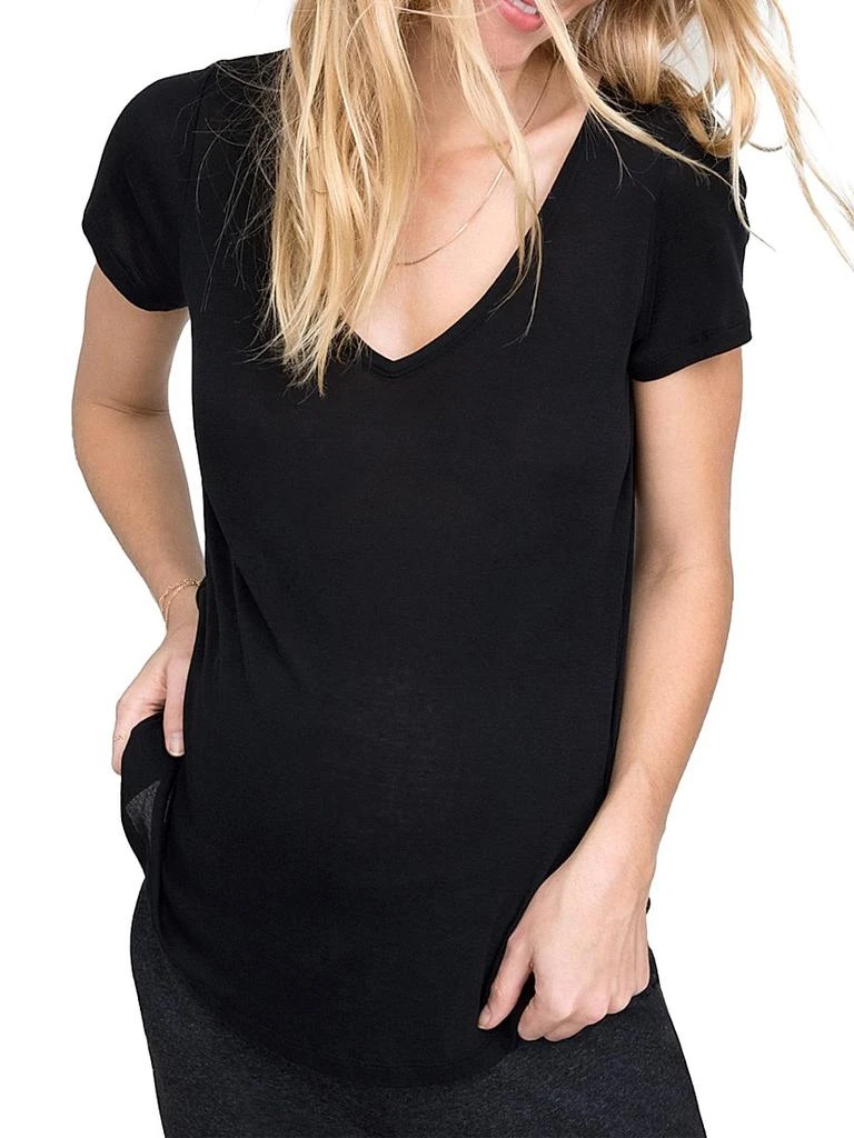 HATCH The Maternity Fitted Vee T-Shirt 1