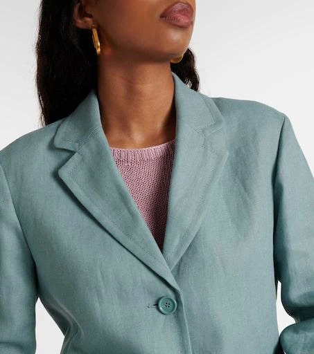 Max Mara Socrates single-breasted linen blazer 5