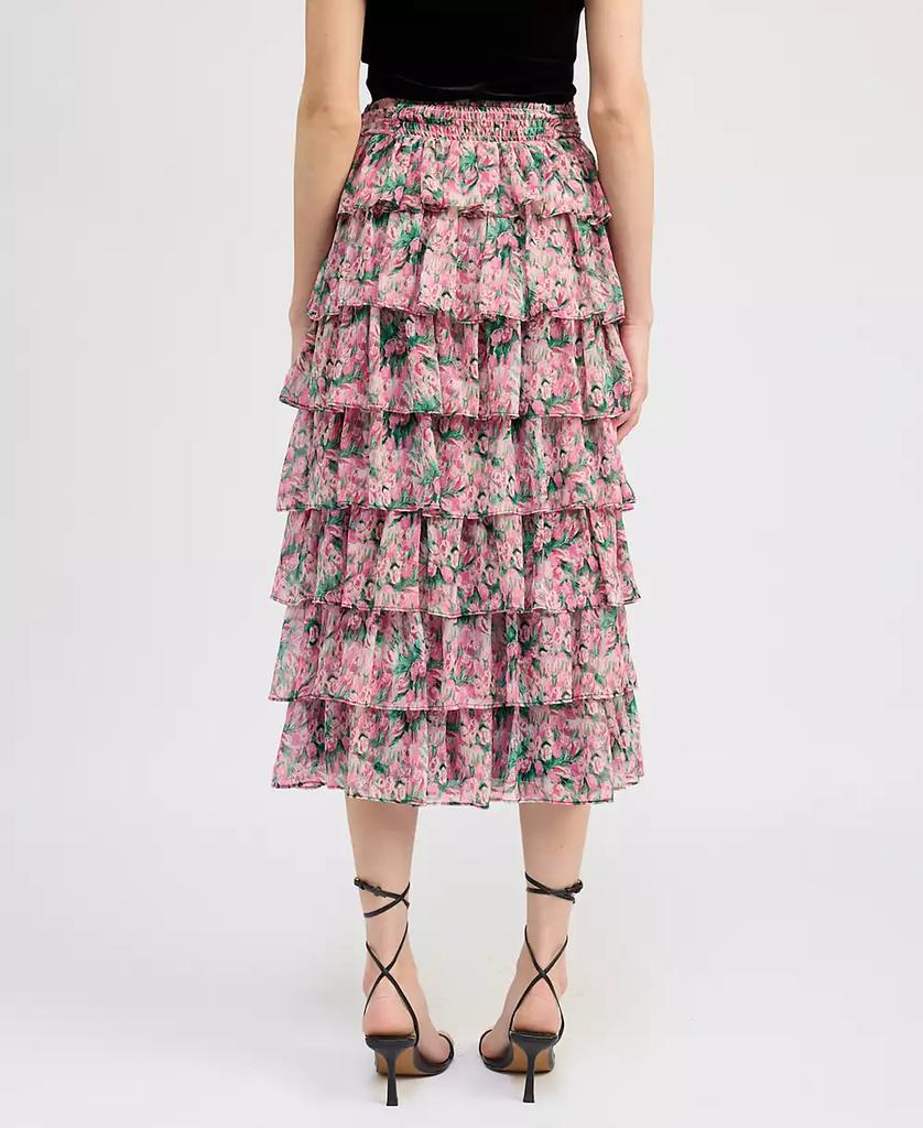 En Saison Women's Lyra Tiered Midi Skirt