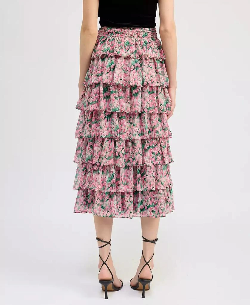En Saison Women's Lyra Tiered Midi Skirt 2