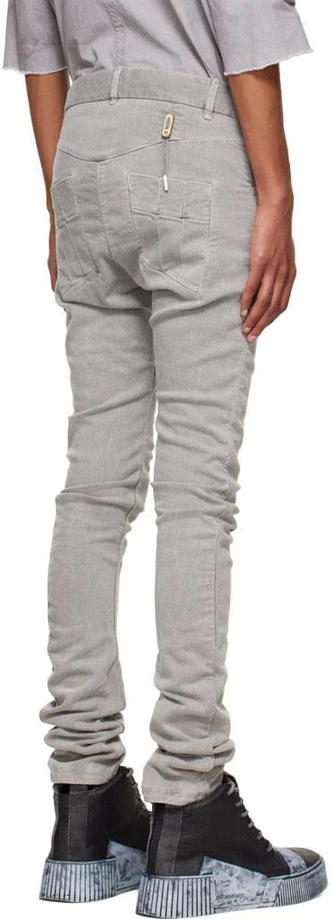 Boris Bidjan Saberi SSENSE Exclusive Grey Slim Jeans 3