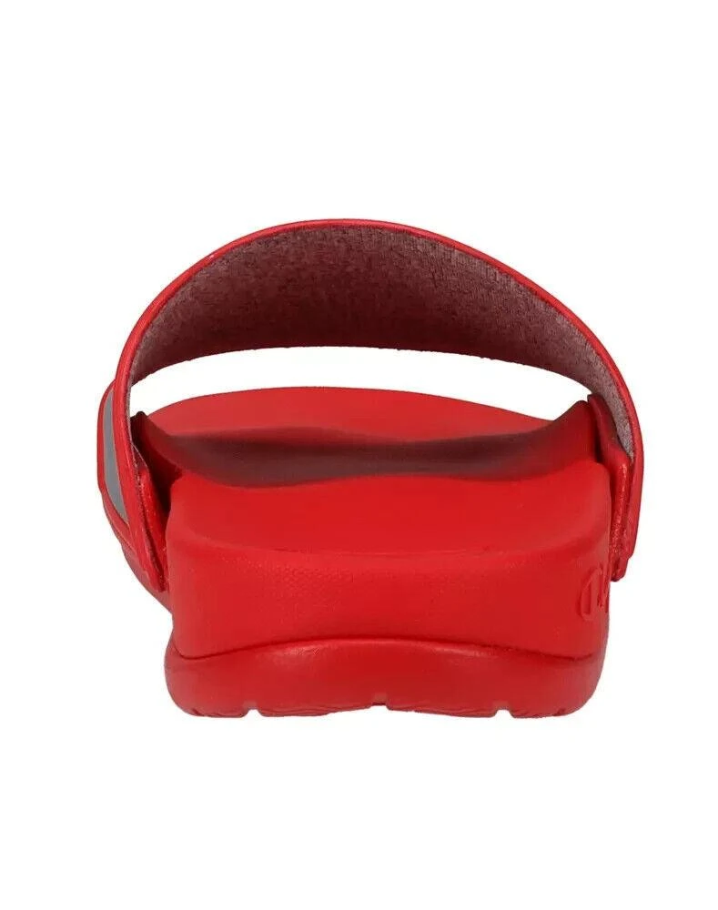 CHAMPION Kids  IPO Squish Sandals Red White Comfort Slip On Slide ZPO2890 4