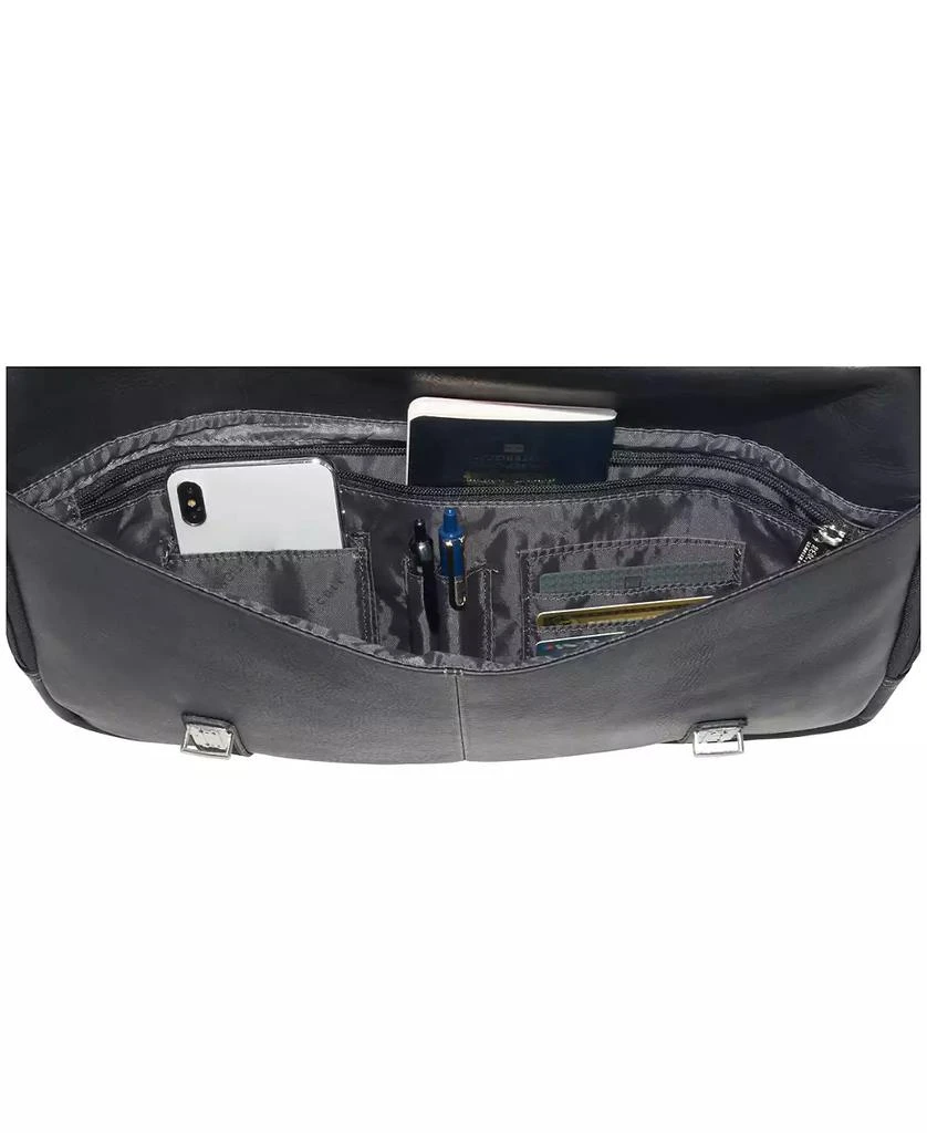Kenneth Cole Colombian Leather Flapover 15.6” Laptop Bag 8